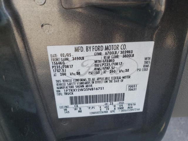 Photo 11 VIN: 1FTRX12W35NB16751 - FORD F150 