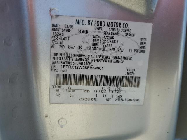 Photo 11 VIN: 1FTRX12W38FB64961 - FORD F150 