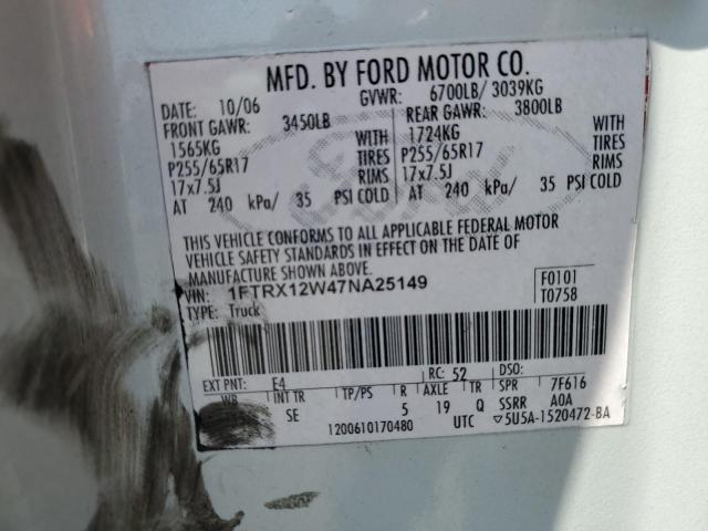 Photo 11 VIN: 1FTRX12W47NA25149 - FORD ALL MODELS 