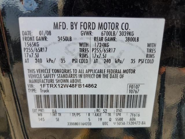 Photo 11 VIN: 1FTRX12W48FB14862 - FORD ALL MODELS 