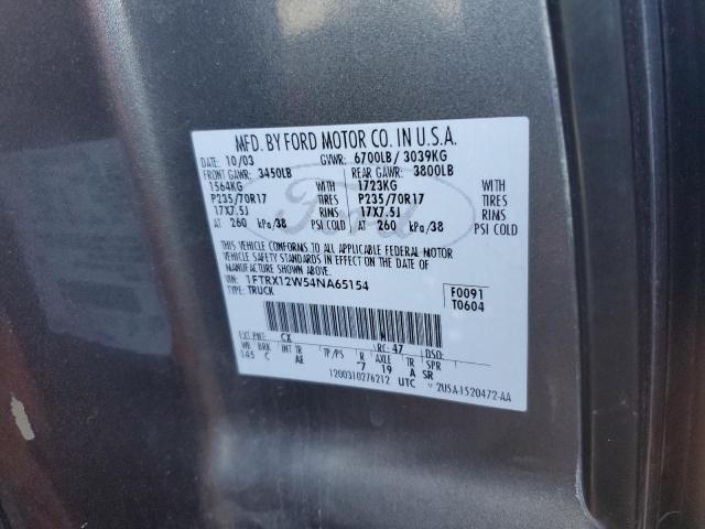 Photo 11 VIN: 1FTRX12W54NA65154 - FORD ALL MODELS 