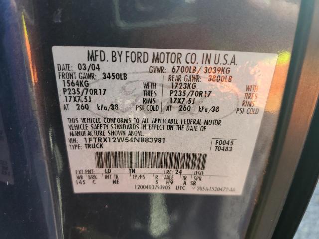 Photo 12 VIN: 1FTRX12W54NB83981 - FORD F150 