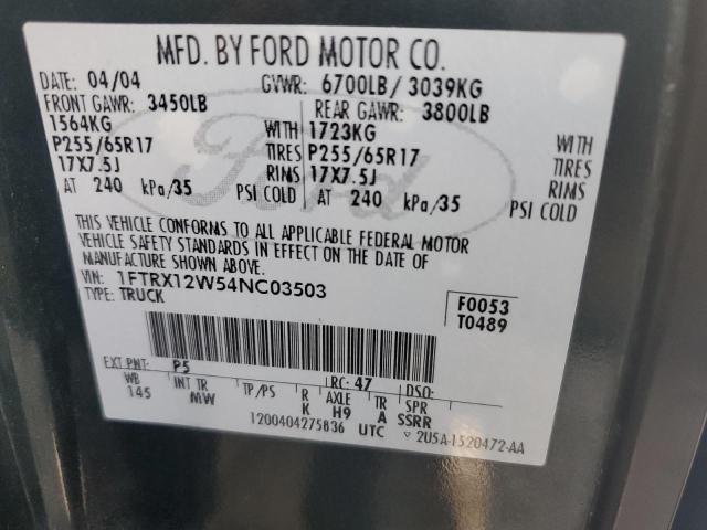 Photo 11 VIN: 1FTRX12W54NC03503 - FORD F150 