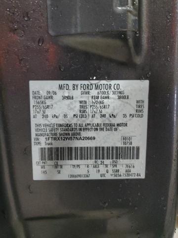 Photo 12 VIN: 1FTRX12W57NA20669 - FORD F150 