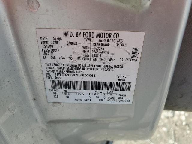 Photo 11 VIN: 1FTRX12W78FB03063 - FORD F150 