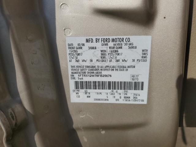 Photo 11 VIN: 1FTRX12W78FB25676 - FORD F150 