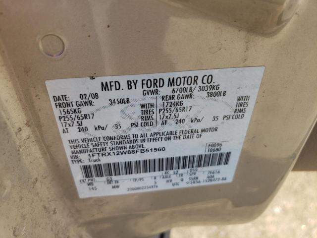 Photo 11 VIN: 1FTRX12W88FB51560 - FORD F150 