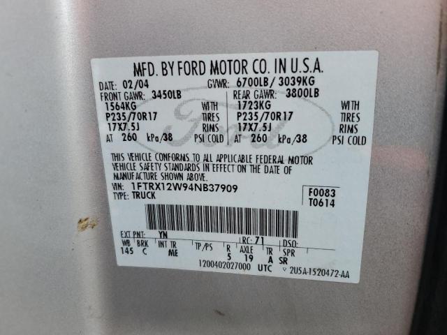 Photo 11 VIN: 1FTRX12W94NB37909 - FORD F150 