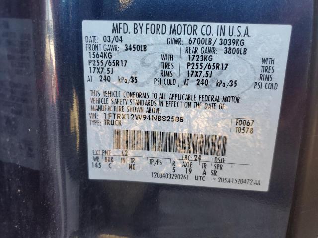 Photo 11 VIN: 1FTRX12W94NB82588 - FORD F150 