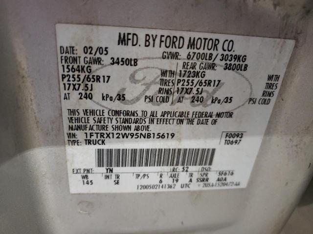 Photo 11 VIN: 1FTRX12W95NB15619 - FORD F150 