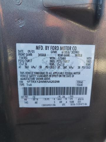 Photo 12 VIN: 1FTRX12W96NA20298 - FORD F150 