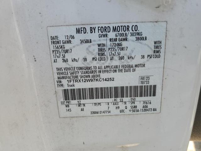 Photo 11 VIN: 1FTRX12W97KC14252 - FORD F150 