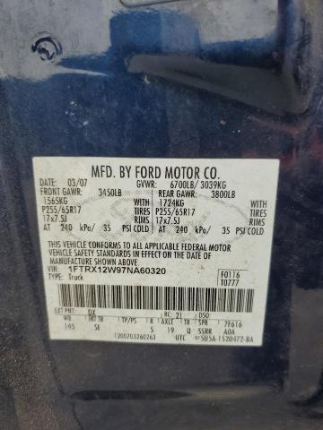 Photo 11 VIN: 1FTRX12W97NA60320 - FORD F150 