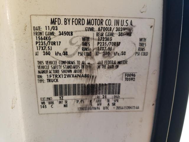 Photo 11 VIN: 1FTRX12WX4NA80765 - FORD F150 