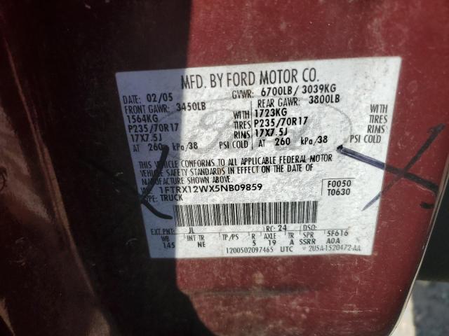 Photo 12 VIN: 1FTRX12WX5NB09859 - FORD F150 