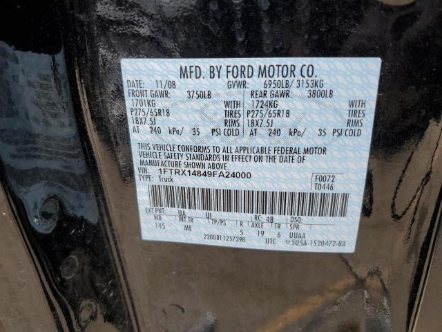 Photo 11 VIN: 1FTRX14849FA24000 - FORD F150 SUPER 