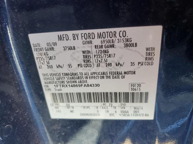 Photo 11 VIN: 1FTRX14869FA84330 - FORD F150 