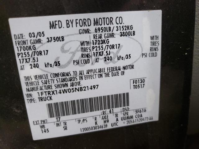 Photo 11 VIN: 1FTRX14W05NB21497 - FORD ALL MODELS 