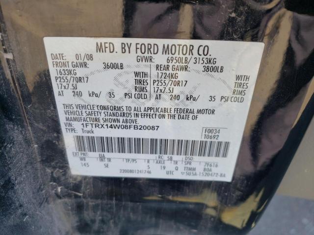 Photo 11 VIN: 1FTRX14W08FB20087 - FORD F150 