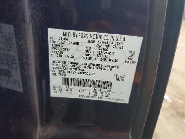 Photo 11 VIN: 1FTRX14W14NB23838 - FORD F150 