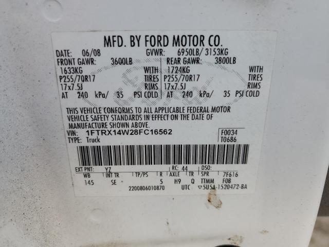 Photo 11 VIN: 1FTRX14W28FC16562 - FORD ALL MODELS 