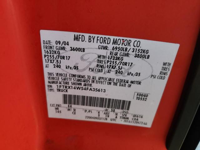 Photo 11 VIN: 1FTRX14W54FA35613 - FORD F150 