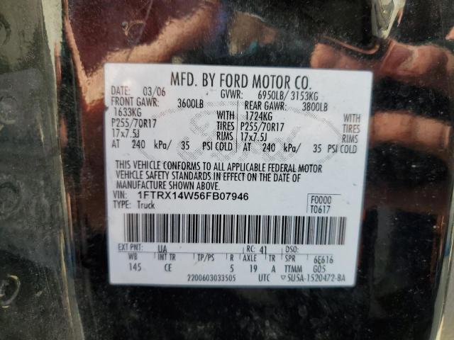 Photo 11 VIN: 1FTRX14W56FB07946 - FORD F150 