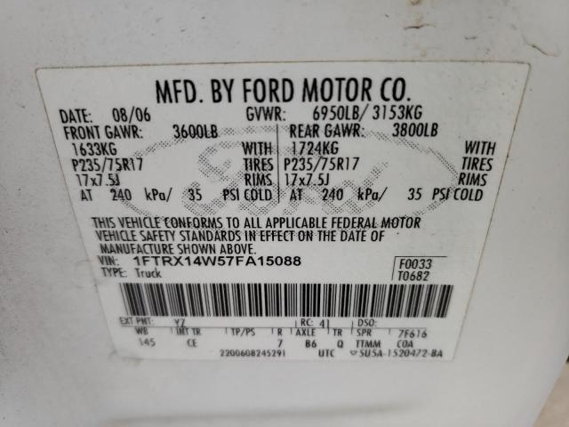 Photo 11 VIN: 1FTRX14W57FA15088 - FORD ALL MODELS 