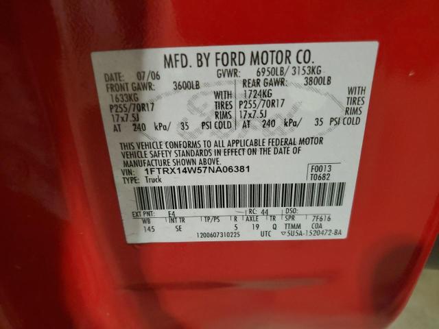 Photo 11 VIN: 1FTRX14W57NA06381 - FORD F150 