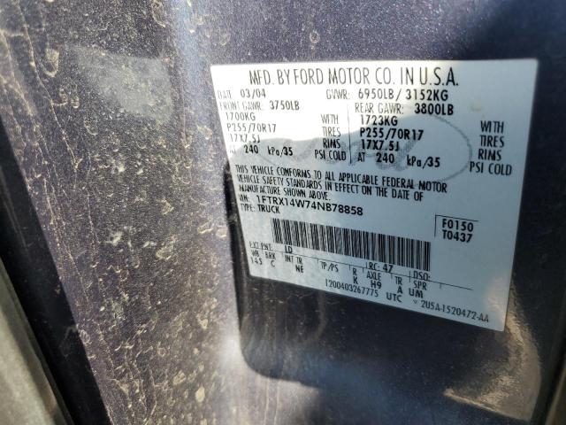 Photo 11 VIN: 1FTRX14W74NB78858 - FORD F150 