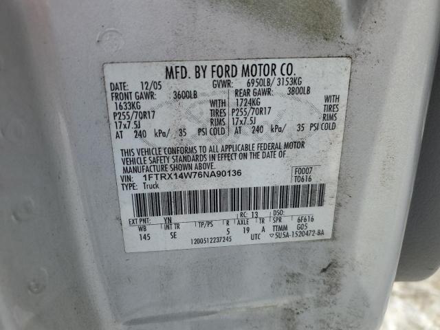 Photo 11 VIN: 1FTRX14W76NA90136 - FORD F150 