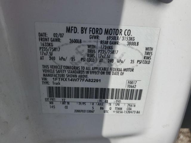 Photo 11 VIN: 1FTRX14W77FA82291 - FORD F150 