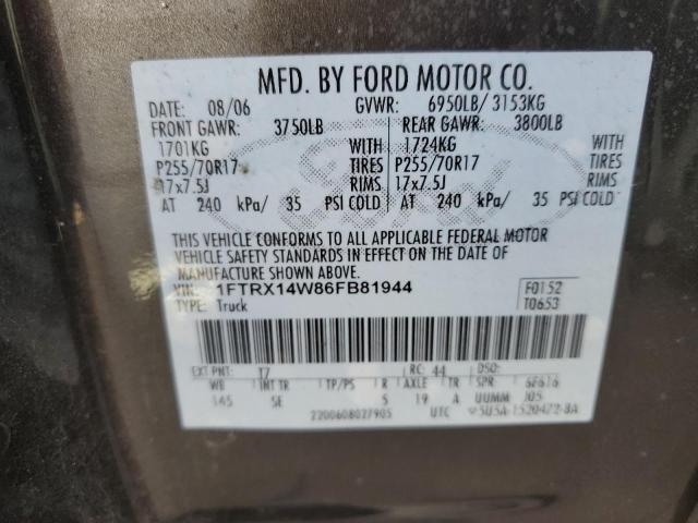 Photo 11 VIN: 1FTRX14W86FB81944 - FORD F150 