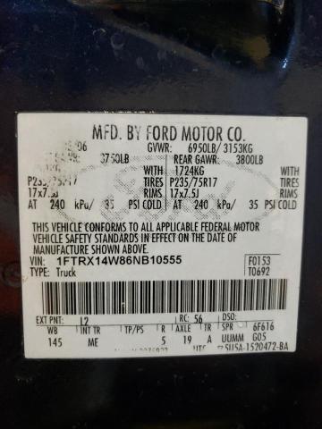 Photo 11 VIN: 1FTRX14W86NB10555 - FORD F150 