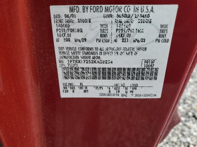 Photo 11 VIN: 1FTRX17252KA28254 - FORD F150 