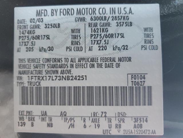 Photo 11 VIN: 1FTRX17L73NB24251 - FORD F150 