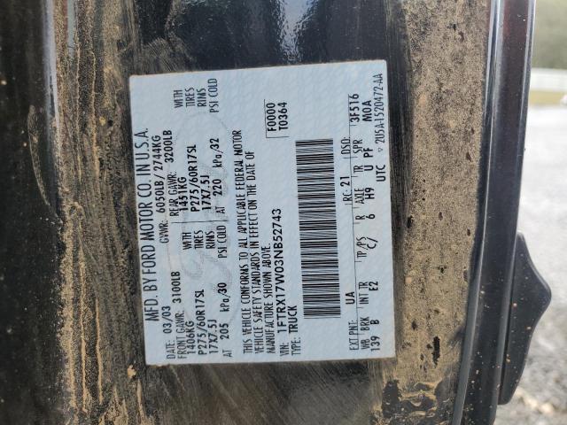 Photo 12 VIN: 1FTRX17W03NB52743 - FORD F150 