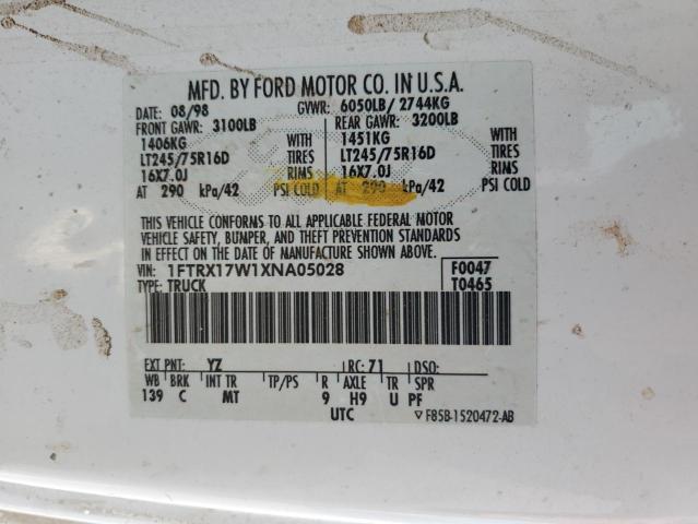 Photo 11 VIN: 1FTRX17W1XNA05028 - FORD F150 