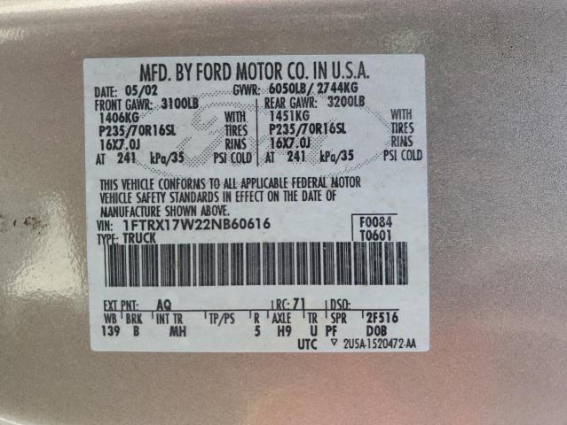 Photo 11 VIN: 1FTRX17W22NB60616 - FORD F150 