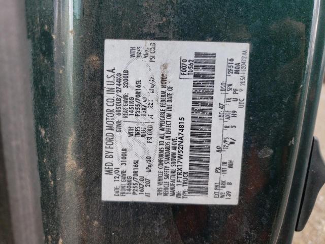 Photo 11 VIN: 1FTRX17W52NA74815 - FORD F150 