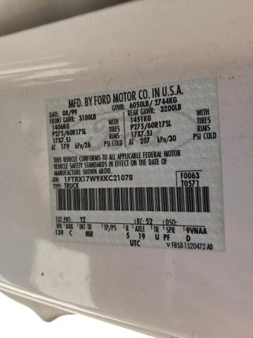 Photo 9 VIN: 1FTRX17W9XKC21078 - FORD F150 