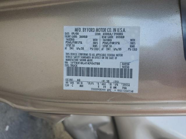 Photo 11 VIN: 1FTRX18L41KF04788 - FORD F150 