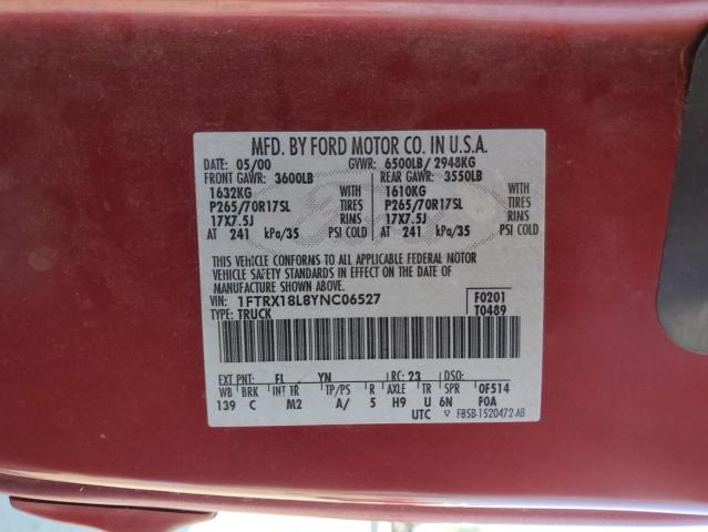 Photo 11 VIN: 1FTRX18L8YNC06527 - FORD ALL MODELS 