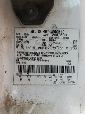 Photo 11 VIN: 1FTSF21P37EB50809 - FORD F250 