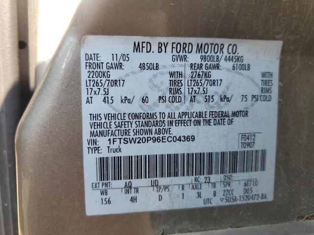 Photo 11 VIN: 1FTSW20P96EC04369 - FORD F250 SUPER 