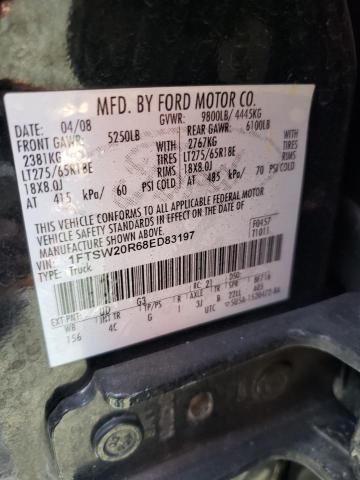 Photo 11 VIN: 1FTSW20R68ED83197 - FORD F250 