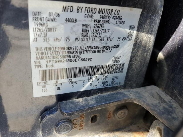 Photo 11 VIN: 1FTSW21506EC69592 - FORD F250 SUPER 