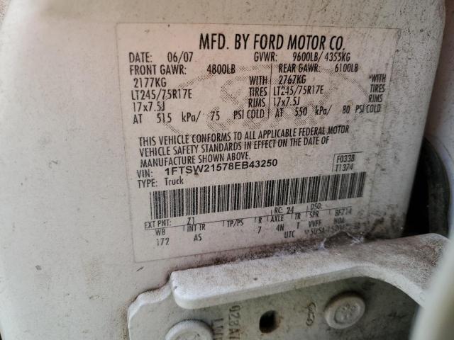 Photo 11 VIN: 1FTSW21578EB43250 - FORD F250 