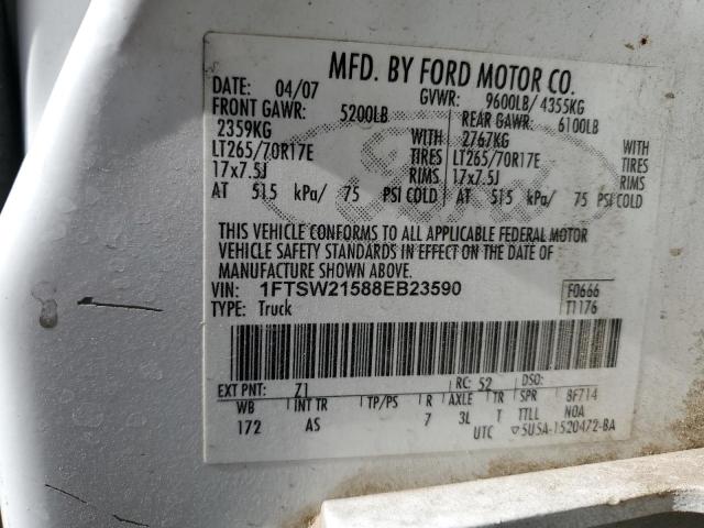 Photo 11 VIN: 1FTSW21588EB23590 - FORD F250 SUPER 