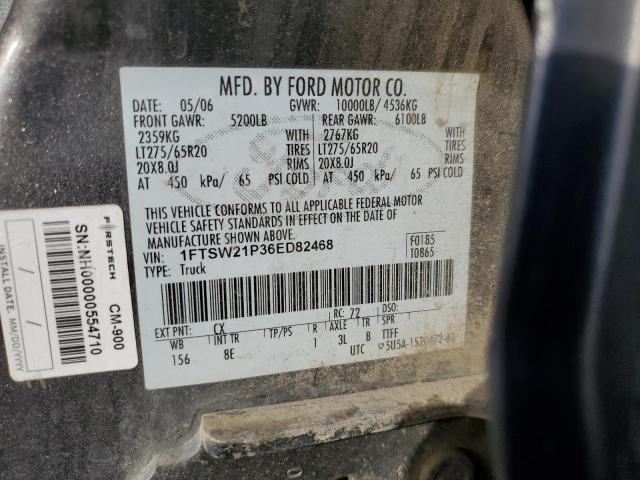 Photo 11 VIN: 1FTSW21P36ED82468 - FORD F250 SUPER 